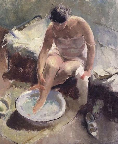 unknow artist Foot Bath Germany oil painting art